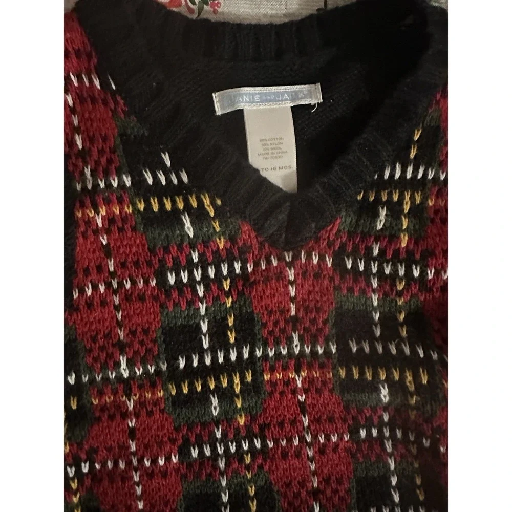 Janie‎ And Jack 12-18 Month Sweater Vest And Corduroy Pants Christmas